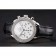 Omega Speedmaster White Dial Stainless Steel Case Diamond Bezel Black Leather Strap