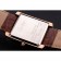 Cartier Tank Black Dial Rose Gold Case Brown Leather Strap  622765