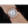 Cartier Drive De Cartier White Dial Silver Diamond Case Brown Leather Bracelet 1454216