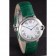 Cartier Ballon Bleu Silver Bezel with Pearl Dial Green Leather Band  621552