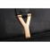 YSL Classic Y Clutch Black Leather 608315