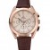 Omega Seamaster Aqua Terra Chronograph Ivory Dial Gold Case Brown Leather Bracelet  622530