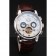 Patek Philippe Classic Tourbillon Power Reserve Black And White Dial Stainless Steel Case Brown Leather Strap