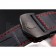 Tag Heuer Monaco Black-Red Perforated Leather Strap White Dial 80307