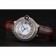 Swiss Cartier Ballon Bleu 46 MM Diamond Dial  Diamond Case Brown Leather Bracelet 1453895