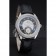 Omega DeVille Prestige Black Dial Silver Diamond Case Black Leather Bracelet  1454120