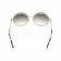 Miu Miu Noir Retro Round Semi-Rimless Light Green Sunglasses 307888