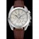 Omega Seamaster Aqua Terra Chronograph Ivory Dial Brown Leather Bracelet  622529