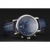 Omega Seamaster Vintage Chronograph Blue Dial Stainless Steel Case Blue Leather Strap