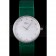 La D de Dior Green Leather Strap with White Dial  621507