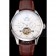 IWC Portofino Tourbillon White Dial Stainless Steel Case Brown Leather Strap