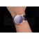 Swiss IWC Portugieser Power Reserve Blue Dial Rose Gold Case Blue Leather Strap