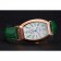 Omega Sochi Petrograd White Dial Gold Case Green Leather Strap  622821
