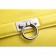 Salvatore Ferragamo Pebbled Leather Sofia Medium Yellow 608264
