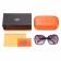 Hermes Large Oversized Green Frame Sunglasses with Metallic Logo 308104