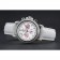 Omega De Ville Chronograph White Dial Stainless Steel Diamond Case White Leather Bracelet  622453
