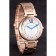 Cartier Ballon Bleu Rose Gold Stainelss Steel Strap White Dial  621453