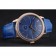 Vacheron Constantin Patrimony Power Reserve Blue Dial Gold Diamond Case Blue Leather Bracelet  1454270