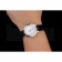 Swiss Piaget Altiplano Date Automatic White Dial Diamond Markers Stainless Steel Case Black Leather Strap