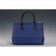 Prada Double Tote Blue With Black Python Handles 18926807