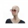 Miu Miu Square Cut Off Red Frame Sunglasses 308439