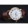 Patek Philippe Calatrava White Dial Blue Roman Numerals Gold Case Brown Leather Bracelet 1454057