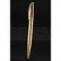 Christian Dior Pattern Grooved Gold Ballpoint Pen  622743