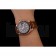 Rolex Yacht Master Black Dial Brown Bezel Rose Gold Case Brown Leather Bracelet 1453860