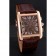 Cartier Tank MC Brown Dial Gold Case Brown Leather Bracelet  622696