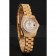 Swiss Rolex DayJust Diamond Pave White Dial Gold Diamond Bracelet 1453957