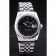 Rolex Datejust Black Dial Diamonds Ribbed Bezel 7456