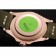 Rolex Yacht Master Black Dial Green Bezel Rose Gold Case Green Leather Bracelet 1453862