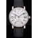 Cartier Ronde Second Time Zone White Dial Stainless Steel Case With Diamonds Black Leather Strap  622804