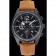 Bell and Ross BR126 Flyback Black Dial Black Case Brown Suede Leather Strap