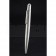 Cartier Fully Grooved Pattern Silver Ballpoint Pen  622776