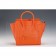 Celine Mini Luggage Orange Gold Hardware 18926741