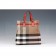 Burberry Medium Canvas Check Tote Bag Red 607802