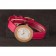 Hermes Classic MOP Dial Magenta Leather Bracelet 801388