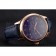Swiss IWC Portugieser Power Reserve Blue Dial Rose Gold Case Blue Leather Strap