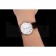 Swiss Longines Grande Classique White Dial Roman Numerals Stainless Steel Case Brown Leather Strap