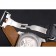 Cartier Calibre Tourbillon White Dial Stainless Steel Case Black Leather Strap  622751