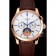 Patek Philippe Chronograph White Dial Rose Gold Case Brown Leather Strap