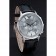 Emporio Armani Classic Chronograph Silver Dial Black Leather Bracelet  622339