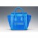 Celine Mini Luggage Blue Leather/Suede Leather