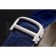 Cartier Ronde Solo White Dial Diamond Hour Marks Stainless Steel Case Blue Leather Strap