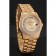 Swiss Rolex Day-Date Diamond Pave Gold Dial Gold Diamond Bracelet 1453954
