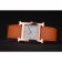 Hermes Heure H Rose Gold Bezel Orange Leather Strap White Dial 80234
