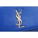 Saint Laurent Classic Monogram Clutch Blue 608322