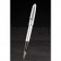 MontBlanc Silver Ballpoint Pen With MB Engraved Black Floral Design Silver Cap