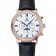 Omega De Ville Moonphase White Dial Rose Gold Case Black Leather Bracelet  1454227